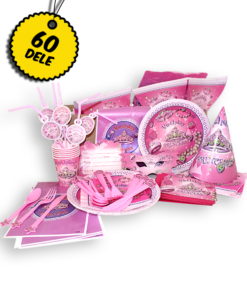 Prinsesse basis pakken - Basis pakke med alt hvad du behøver til den perfekte prinsesse fødselsdag: Danmarks bedste og billigste prinsesse fødselsdags pakke