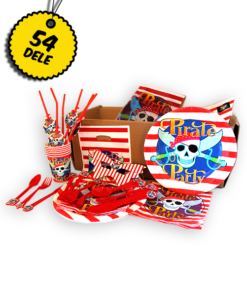 Pirat basis pakken - Basis pakke med alt hvad du behøver til den perfekte pirat fødselsdag: Danmarks bedste og billigste pirat fødselsdags pakke