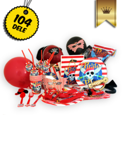 Pirat luksus pakken - Luksus pakke med alt hvad du behøver til den perfekte pirat fødselsdag: Danmarks bedste og billigste pirat fødselsdags pakke