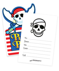 pirat invitationskort