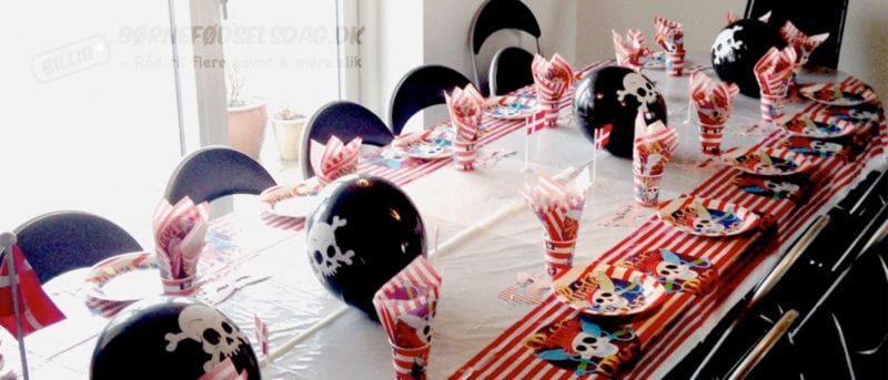 Pirat fødselsdag med skattejagt